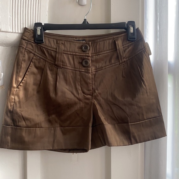 H&M Bronze Cuffed Button Fly Shorts Size 4 NWT - Picture 6 of 13